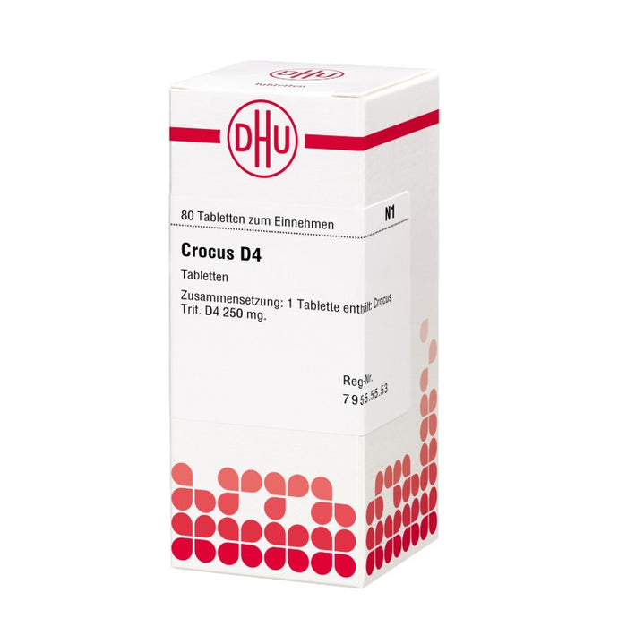 DHU Crocus D4 Tabletten, 80 pc Tablettes