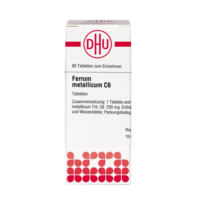 DHU Ferrum metallicum C6 Tabletten, 80 pc Tablettes