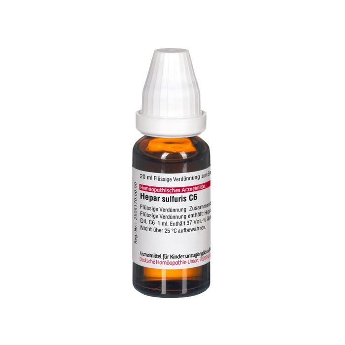 DHU Hepar sulfuris C6 Dilution, 20 ml Lösung