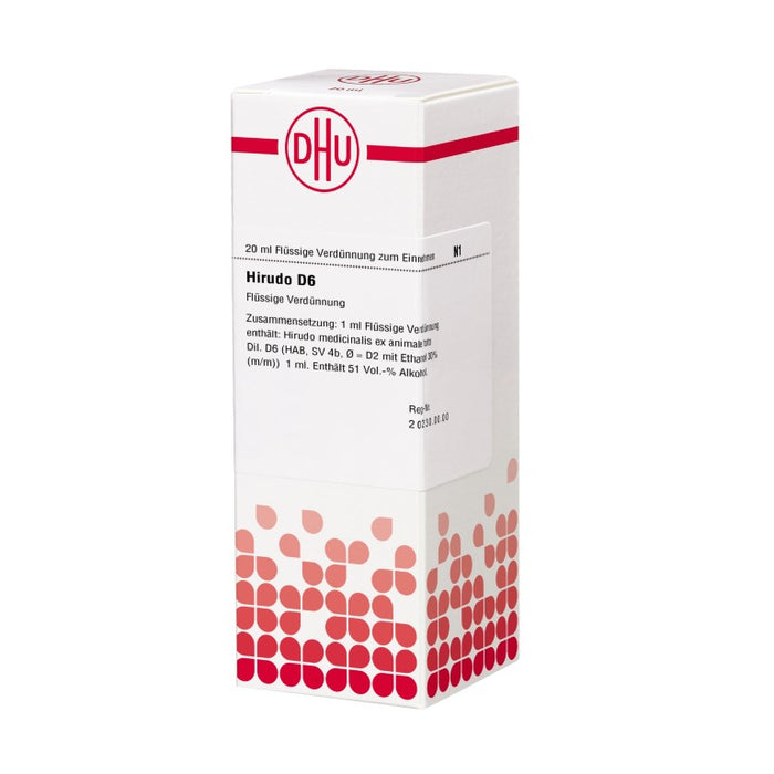 Hirudo D6 DHU Dilution, 20 ml Lösung