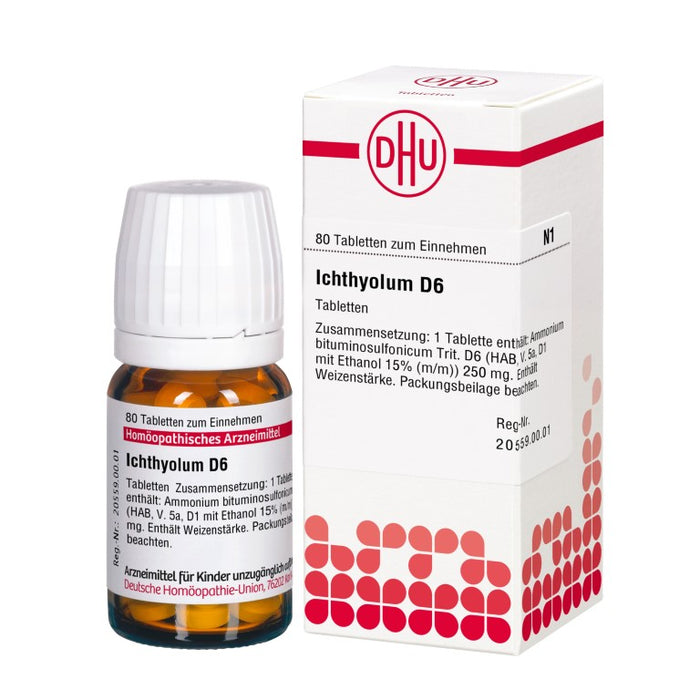 Ichthyolum D6 DHU Tabletten, 80 St. Tabletten