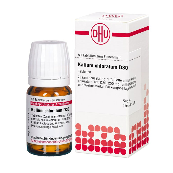 DHU Kalium chloratum D30 Tabletten, 80 St. Tabletten