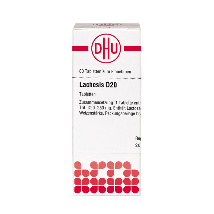 DHU Lachesis D20 Tabletten, 80 St. Tabletten