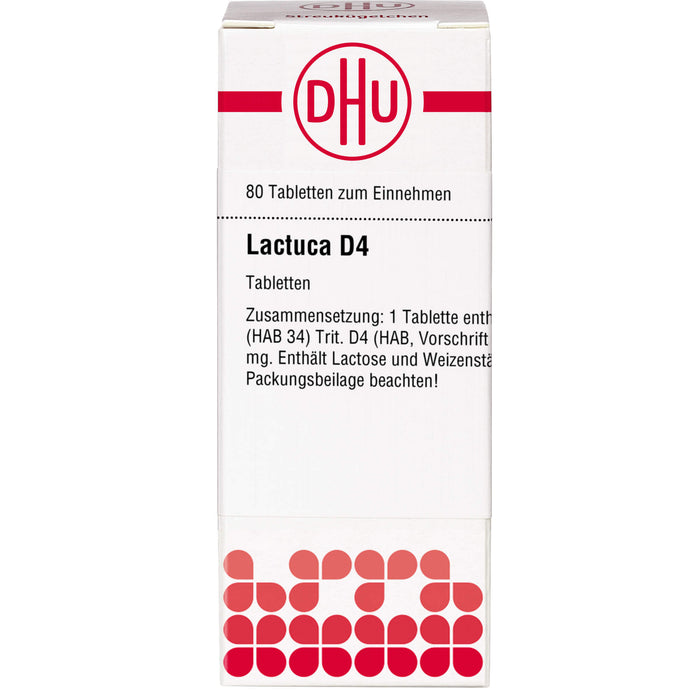 DHU Lactuca D 4 Tabletten, 80 St. Tabletten