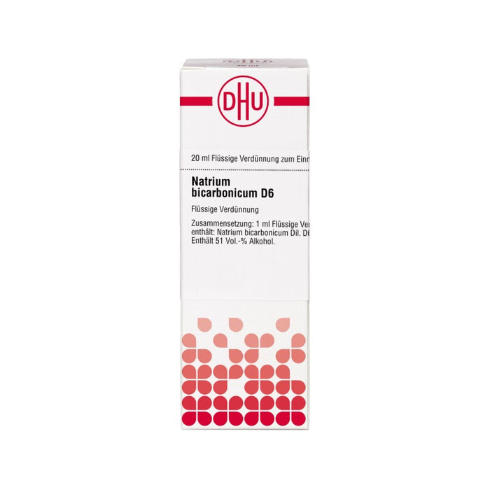 DHU Natrium bicarbonicum D6 Dilution, 20 ml Lösung