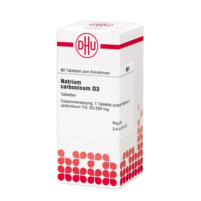 DHU Natrium carbonicum D3 Tabletten, 80 St. Tabletten