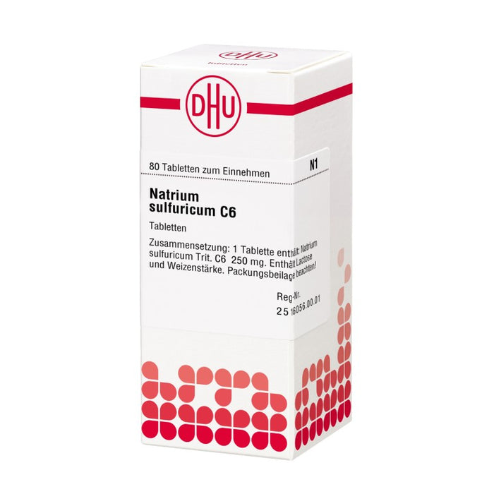 Natrium sulfuricum C6 DHU Tabletten, 80 St. Tabletten