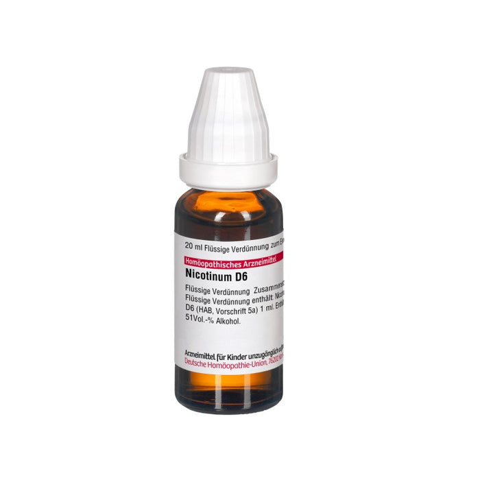 Nicotinum D6 DHU Dilution, 20 ml Lösung