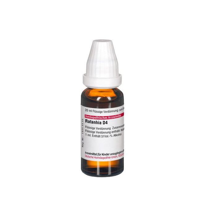 Ratanhia D4 DHU Dilution, 20 ml Lösung