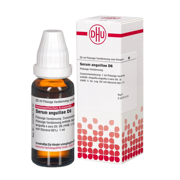 Serum anguillae D6 DHU Dilution, 20 ml Lösung