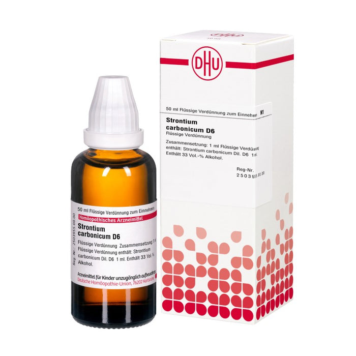 Strontium carbonicum D6 DHU Dilution, 50 ml Lösung