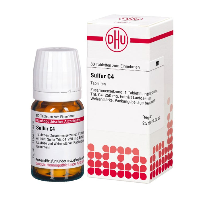 DHU Sulfur C4 Tabletten, 80 St. Tabletten