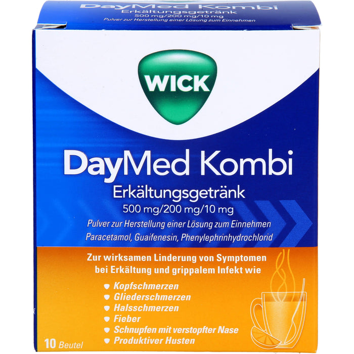 WICK DayMed Kombi Erkältungsgetränk Pulver, 10 pcs. Sachets