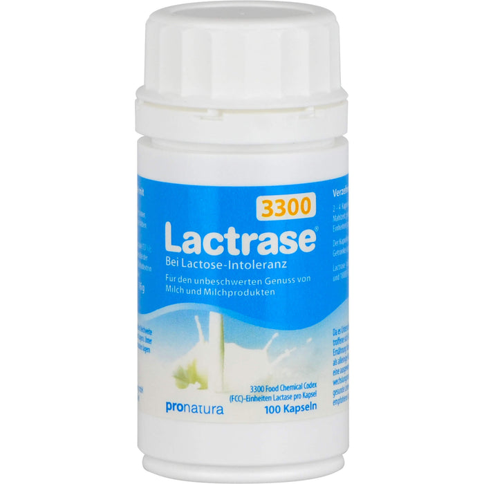 Lactrase 3300 bei Lactose-Intoleranz Kapseln, 100 pcs. Capsules