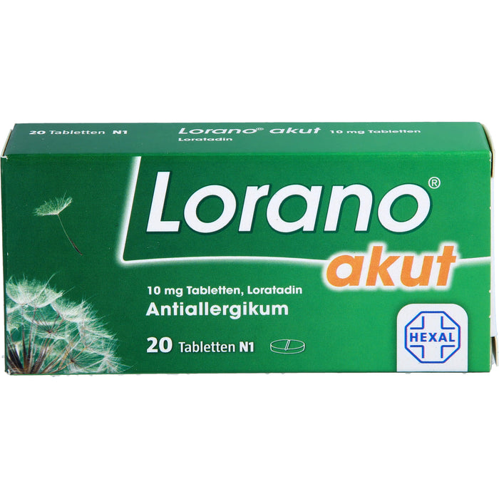 Lorano akut Tabletten, 20 pcs. Tablets