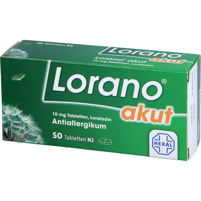 Lorano akut Tabletten, 50 pcs. Tablets