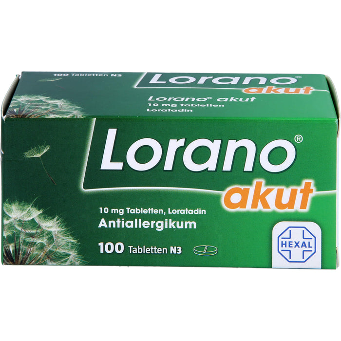 Lorano akut Tabletten, 100 pc Tablettes