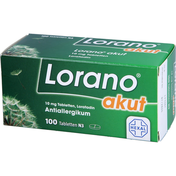 Lorano akut Tabletten, 100 pc Tablettes