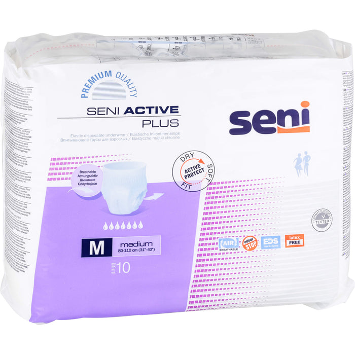 Seni Active Plus Medium Inkontinenz Pants & Windelhosen, 10 pcs. Nappy trousers