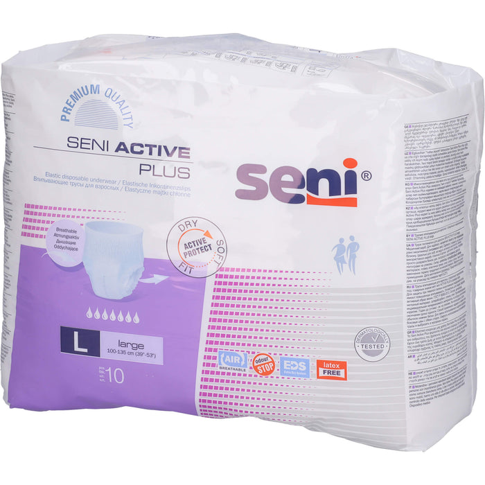 Seni Active Plus Large elastische Inkontinenzslips, 10 pcs. Pants