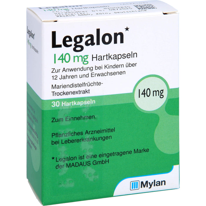 Legalon 140 kohlpharma Hartkapseln, 30 pc Capsules