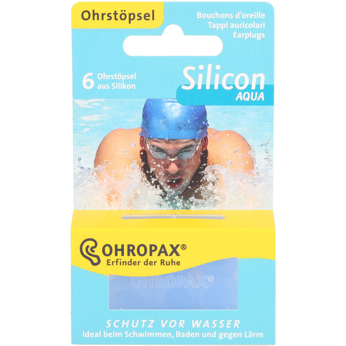 OHROPAX Silicon Aqua, 5 pc Bouchons d'oreilles