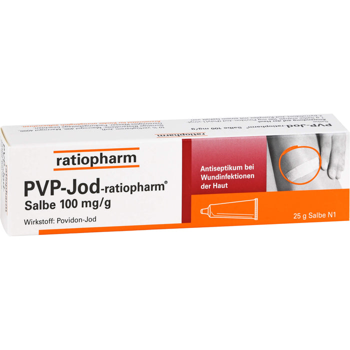 PVP-Jod-ratiopharm Salbe Antiseptikum bei Wundinfektionen der Haut, 25 g Onguent