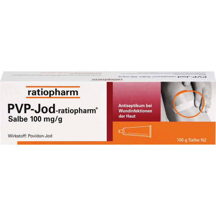 PVP-Jod-ratiopharm Salbe Antiseptikum bei Wundinfektionen der Haut, 100 g Ointment