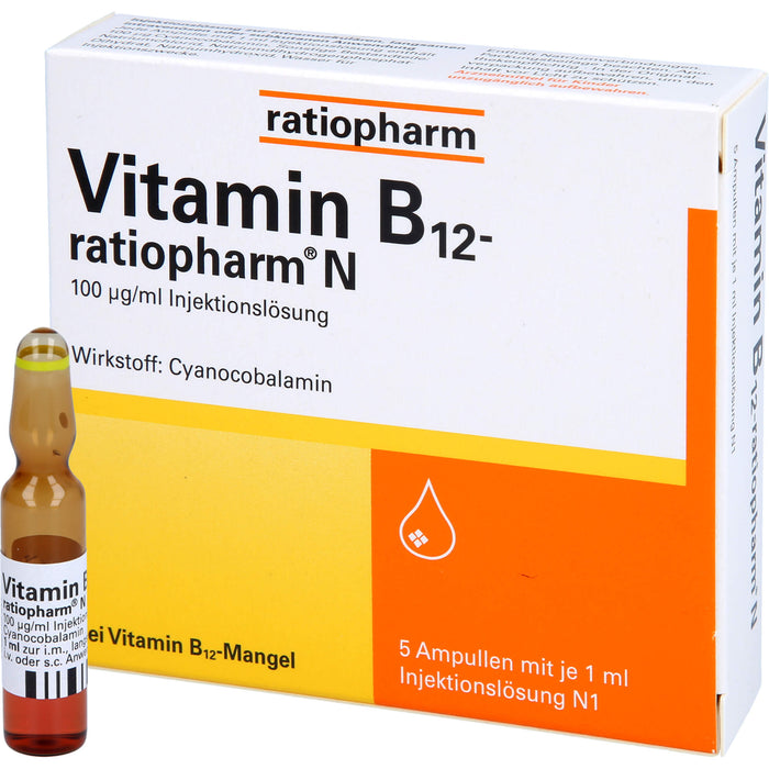 Vitamin-B12-ratiopharm N Ampullen zur Injektion, 5 pc Ampoules