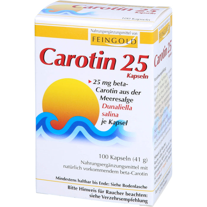 FEINGOLD Carotin 25 mg Kapseln, 100 pc Capsules