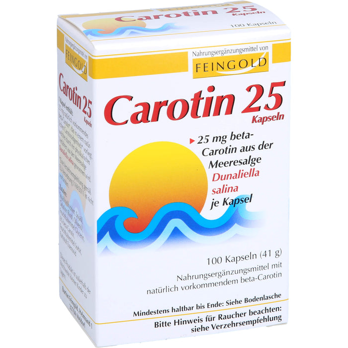 FEINGOLD Carotin 25 mg Kapseln, 100 pcs. Capsules