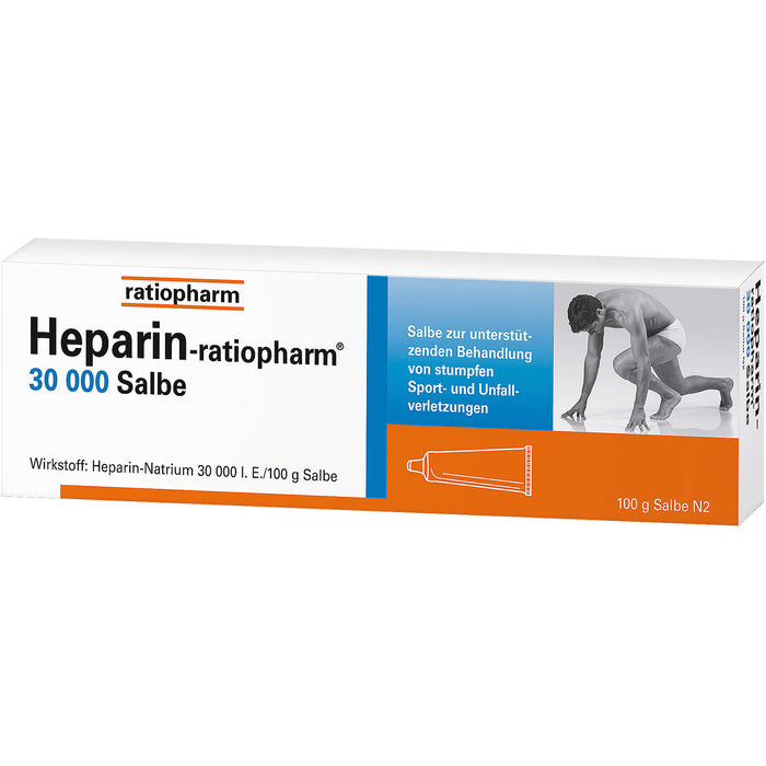 Heparin-ratiopharm 30 000 Salbe bei Prellungen, Zerrungen und Blutergüssen, 100 g Onguent