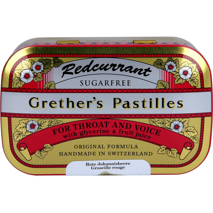 Grether´s Pastillen Redcurrant zuckerfrei, 110 g Pastilles