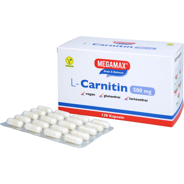 MEGAMAX Figur & Balance L-Carnitin 500 mg Kapseln, 120 St. Kapseln