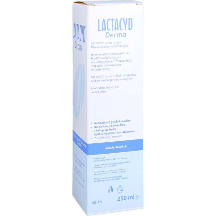 LACTACYD Derma milde Waschemulsion, 250 ml Lösung