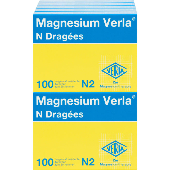 Magnesium Verla N Dragées bei Magnesiummangel, 1000 pc Tablettes