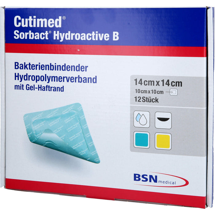 Cutimed Sorbact Hydroactive B 14x14cm, 12 St KOM