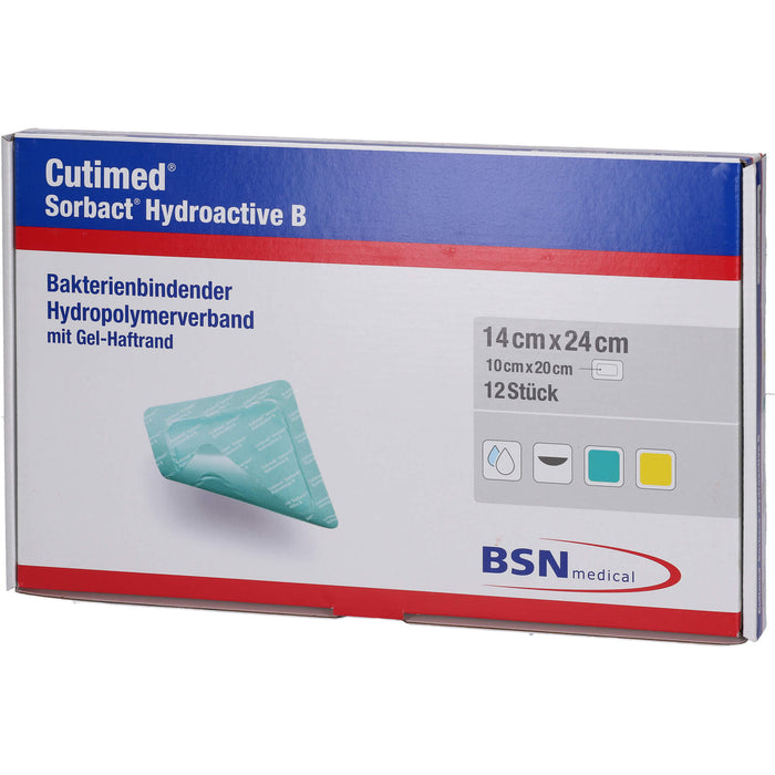 Cutimed Sorbact Hydroactive B 14x24cm, 12 St KOM