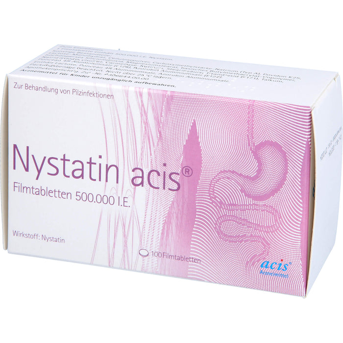 Nystatin acis Filmtabletten, 100 St. Tabletten