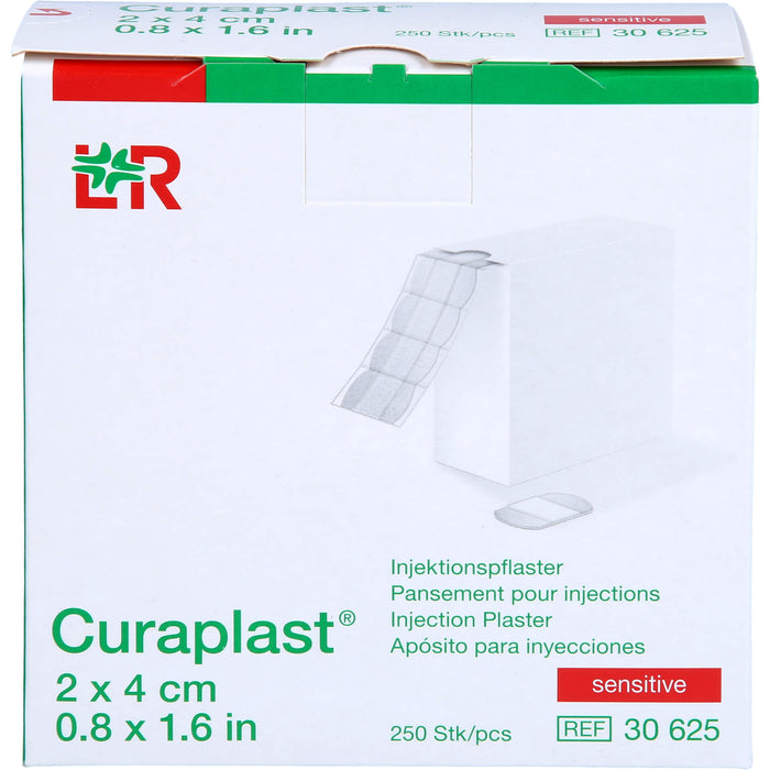 CURAPLAST INJEKTIONSPFLASTER SENSITIV 2X4CM, 250 St PFL