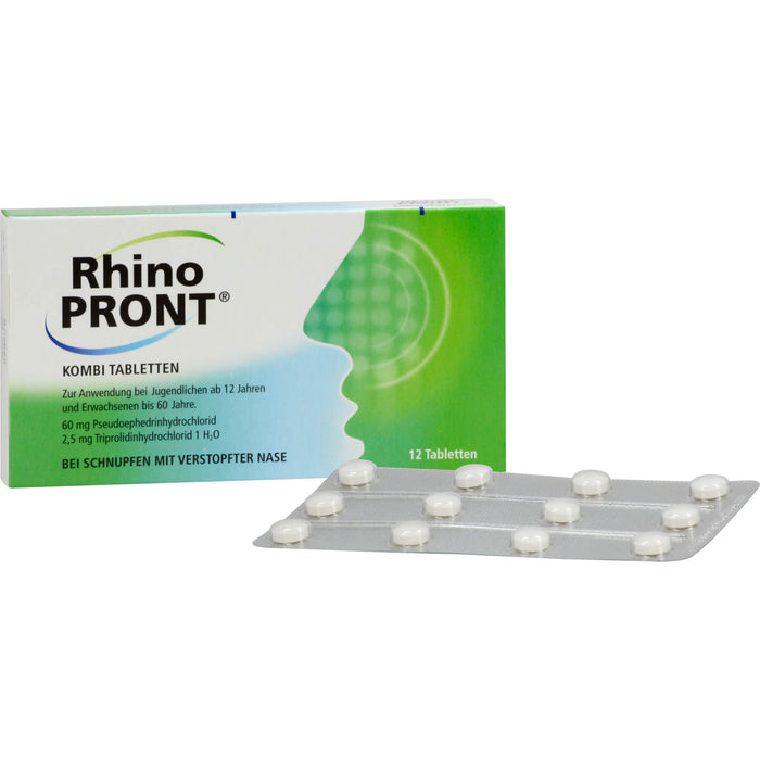 RhinoPRONT Kombi Tabletten, 12 pc Tablettes