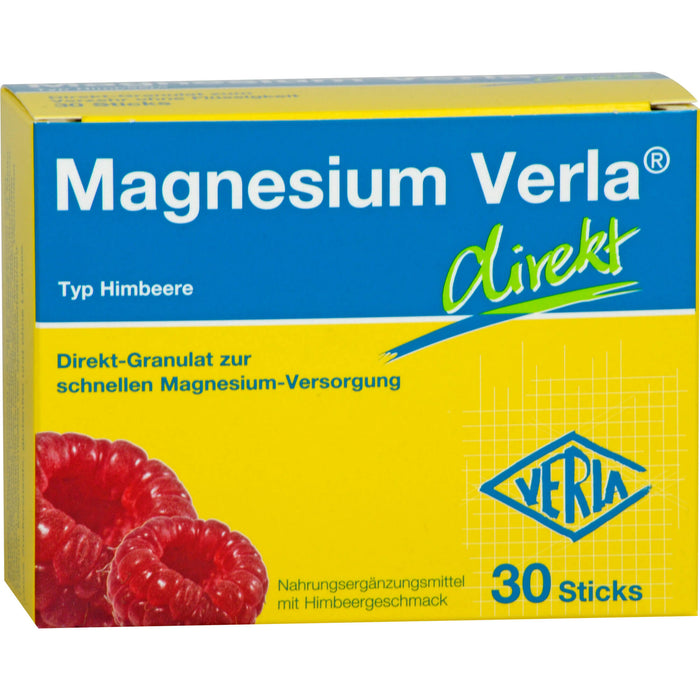 Magnesium Verla direkt Typ Himbeere Sticks, 30 pcs. Sachets