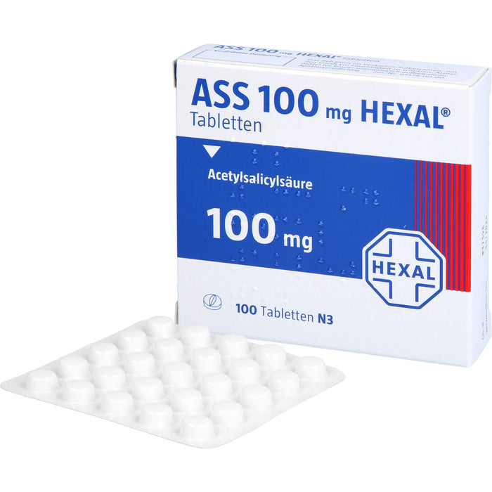 ASS 100 mg HEXAL Tabletten, 100 pcs. Tablets