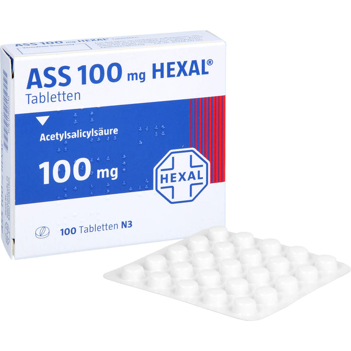 ASS 100 mg HEXAL Tabletten, 100 pc Tablettes