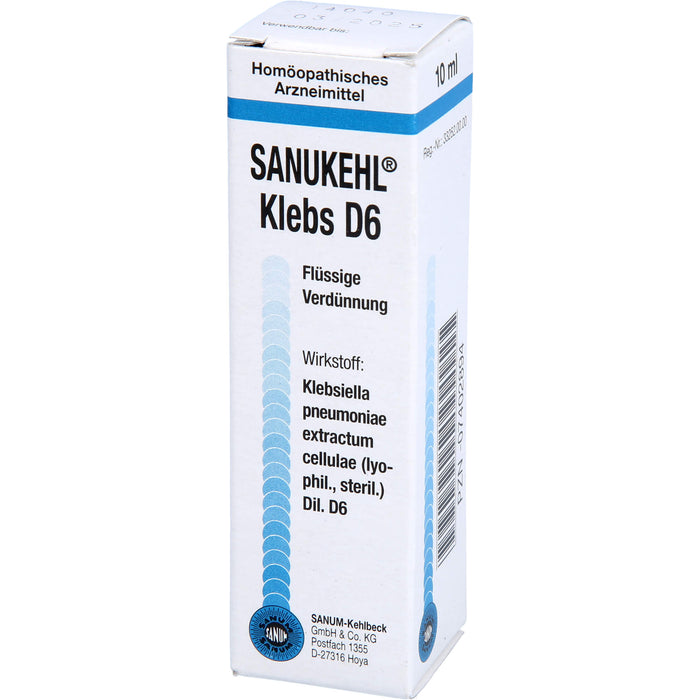 SANUKEHL Klebs D6 flüssige Verdünnung, 10 ml Lösung