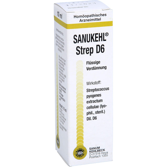 Sanukehl Strep D 6 Tropfen, 10 ml Solution