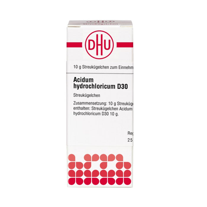 DHU Acidum hydrochloricum D30 Streukügelchen, 10 g Globules