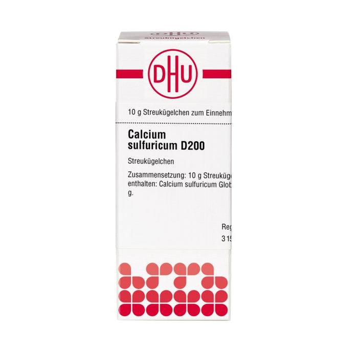 Calcium sulfuricum D200 DHU Globuli, 10 g Globuli