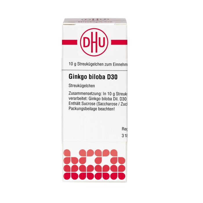 DHU Ginkgo biloba D30 Streukügelchen, 10 g Globules