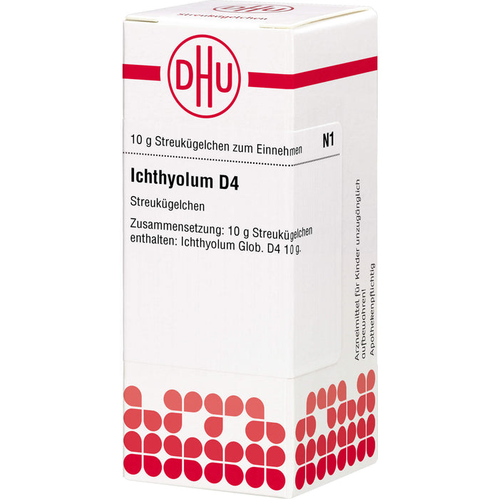 Ichthyolum D4 DHU Globuli, 10 g Globuli